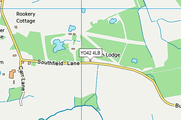 YO42 4LB map - OS VectorMap District (Ordnance Survey)