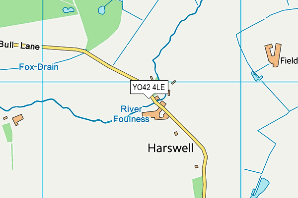 YO42 4LE map - OS VectorMap District (Ordnance Survey)