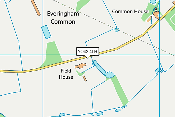 YO42 4LH map - OS VectorMap District (Ordnance Survey)