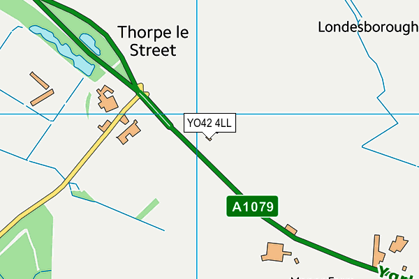 YO42 4LL map - OS VectorMap District (Ordnance Survey)