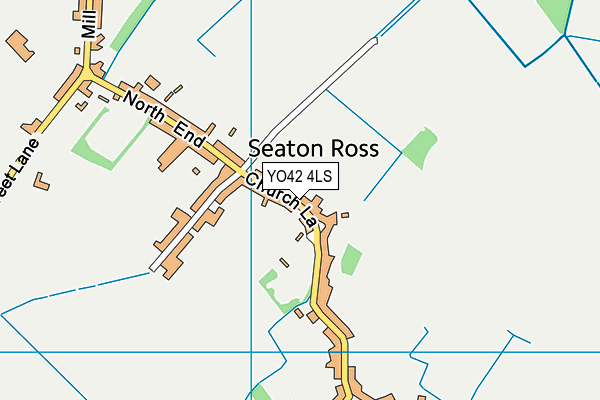 YO42 4LS map - OS VectorMap District (Ordnance Survey)