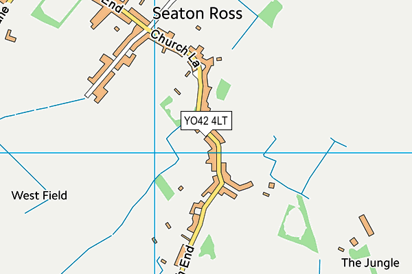 YO42 4LT map - OS VectorMap District (Ordnance Survey)