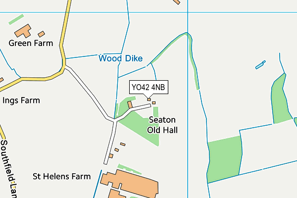 YO42 4NB map - OS VectorMap District (Ordnance Survey)