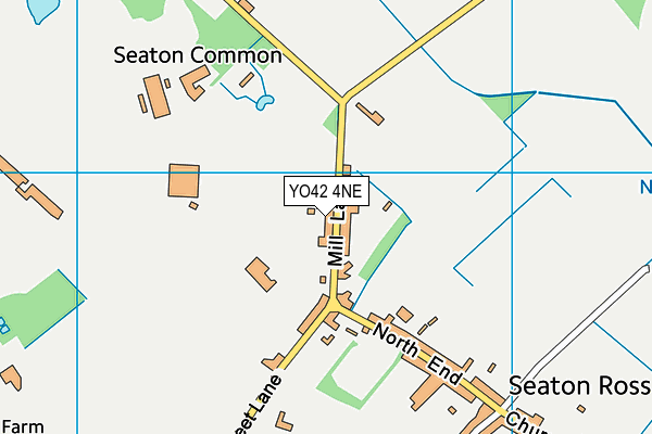 YO42 4NE map - OS VectorMap District (Ordnance Survey)