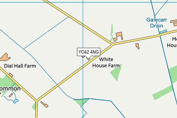 YO42 4NG map - OS VectorMap District (Ordnance Survey)