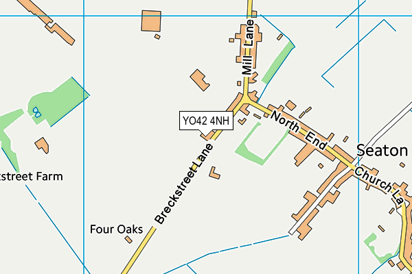 YO42 4NH map - OS VectorMap District (Ordnance Survey)