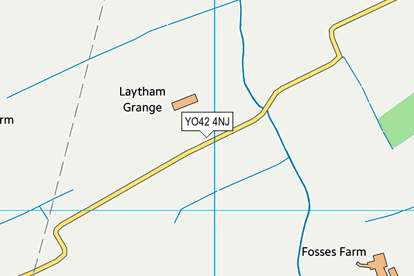YO42 4NJ map - OS VectorMap District (Ordnance Survey)