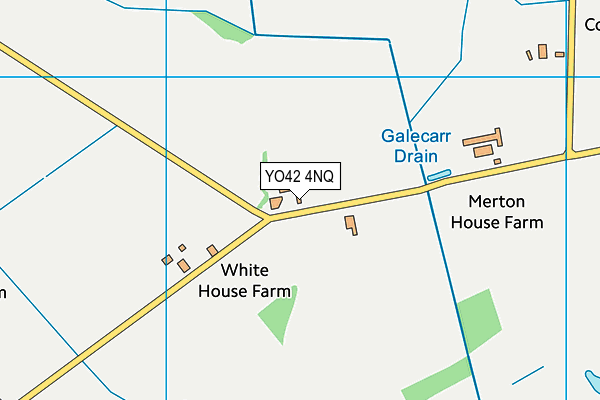 YO42 4NQ map - OS VectorMap District (Ordnance Survey)