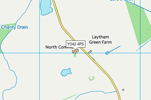 YO42 4PS map - OS VectorMap District (Ordnance Survey)