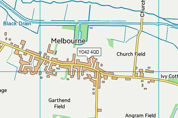 YO42 4QD map - OS VectorMap District (Ordnance Survey)