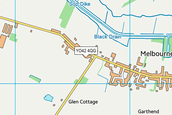 YO42 4QG map - OS VectorMap District (Ordnance Survey)