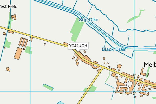 YO42 4QH map - OS VectorMap District (Ordnance Survey)