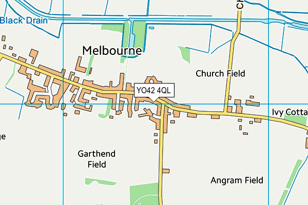 YO42 4QL map - OS VectorMap District (Ordnance Survey)