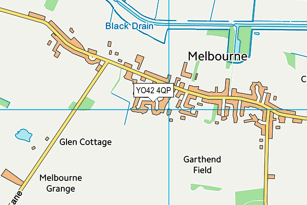 YO42 4QP map - OS VectorMap District (Ordnance Survey)