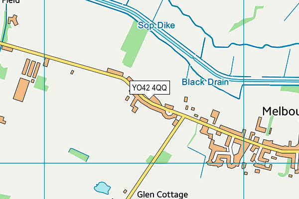 YO42 4QQ map - OS VectorMap District (Ordnance Survey)