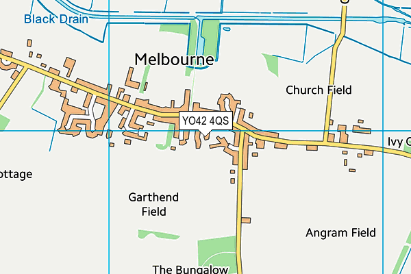 YO42 4QS map - OS VectorMap District (Ordnance Survey)