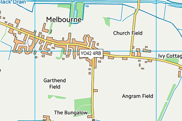 YO42 4RB map - OS VectorMap District (Ordnance Survey)