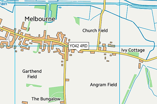 YO42 4RD map - OS VectorMap District (Ordnance Survey)