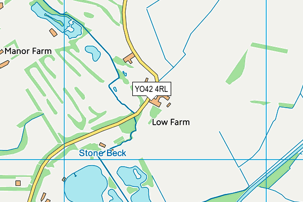 Allerthorpe Golf And Park Retreat map (YO42 4RL) - OS VectorMap District (Ordnance Survey)
