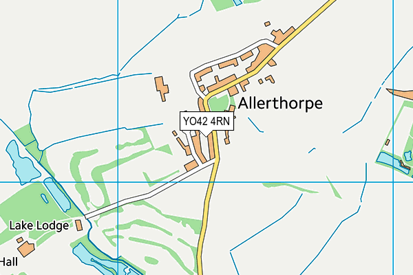 YO42 4RN map - OS VectorMap District (Ordnance Survey)