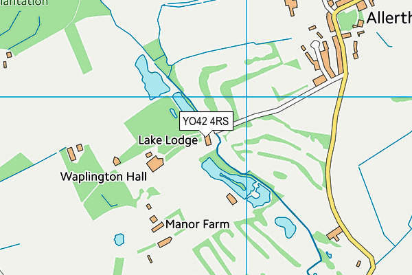 YO42 4RS map - OS VectorMap District (Ordnance Survey)