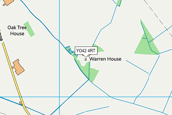 YO42 4RT map - OS VectorMap District (Ordnance Survey)