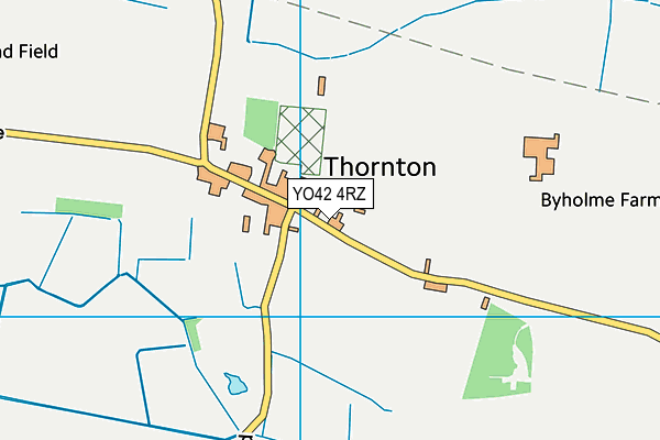 YO42 4RZ map - OS VectorMap District (Ordnance Survey)