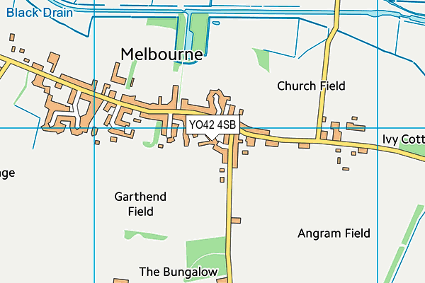 YO42 4SB map - OS VectorMap District (Ordnance Survey)