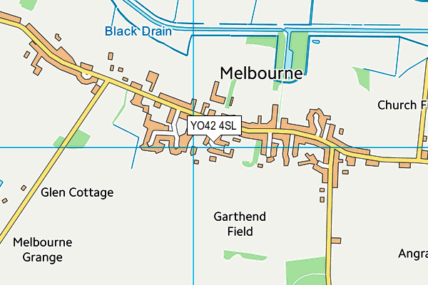 YO42 4SL map - OS VectorMap District (Ordnance Survey)