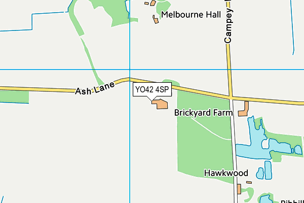 YO42 4SP map - OS VectorMap District (Ordnance Survey)