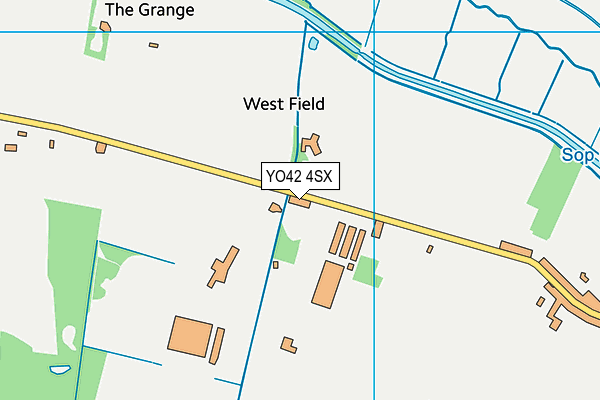 YO42 4SX map - OS VectorMap District (Ordnance Survey)