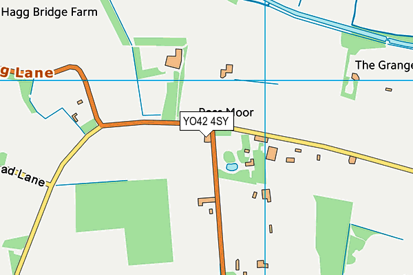 YO42 4SY map - OS VectorMap District (Ordnance Survey)