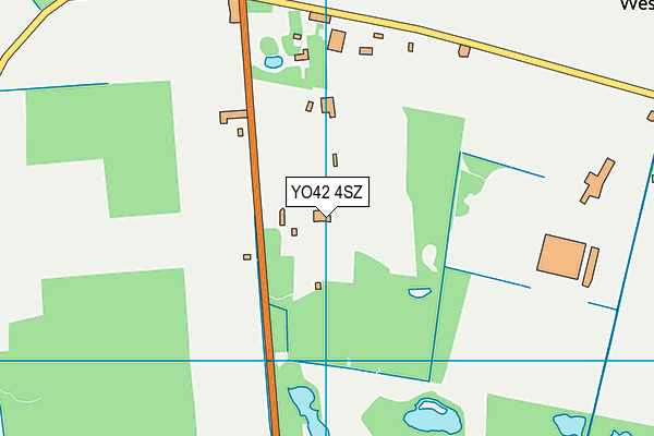 YO42 4SZ map - OS VectorMap District (Ordnance Survey)