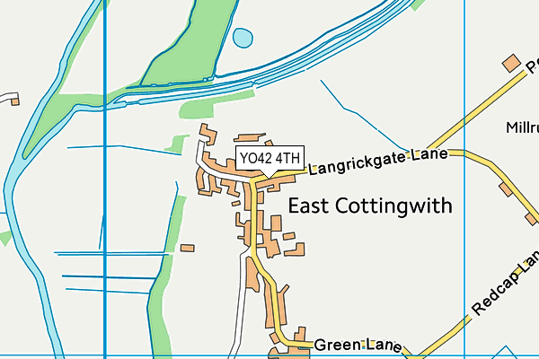 YO42 4TH map - OS VectorMap District (Ordnance Survey)