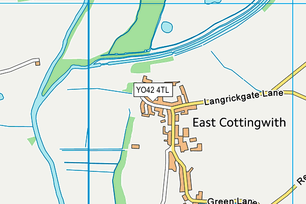 YO42 4TL map - OS VectorMap District (Ordnance Survey)