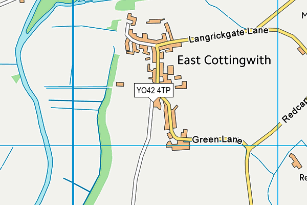 YO42 4TP map - OS VectorMap District (Ordnance Survey)