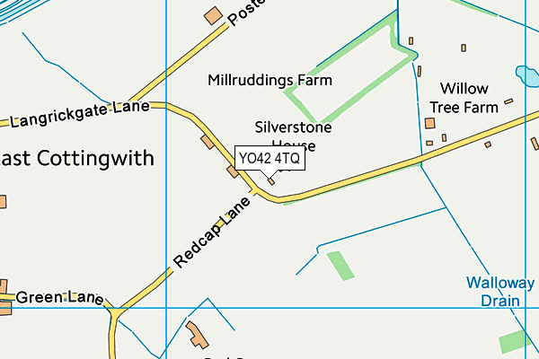 YO42 4TQ map - OS VectorMap District (Ordnance Survey)