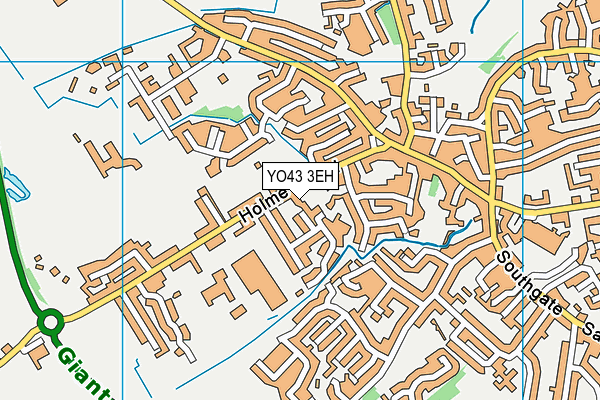 YO43 3EH map - OS VectorMap District (Ordnance Survey)