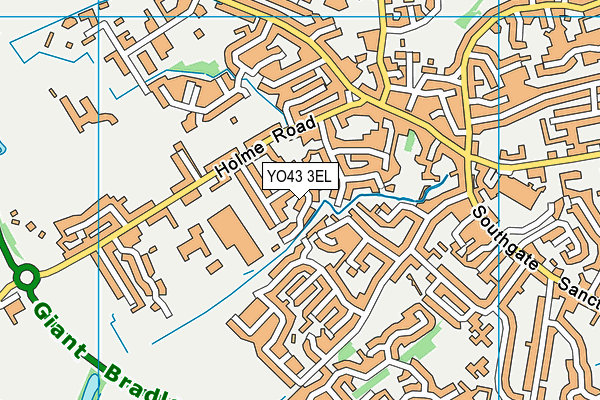 YO43 3EL map - OS VectorMap District (Ordnance Survey)