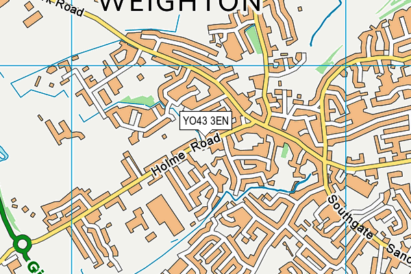 YO43 3EN map - OS VectorMap District (Ordnance Survey)