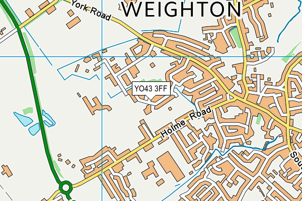 YO43 3FF map - OS VectorMap District (Ordnance Survey)