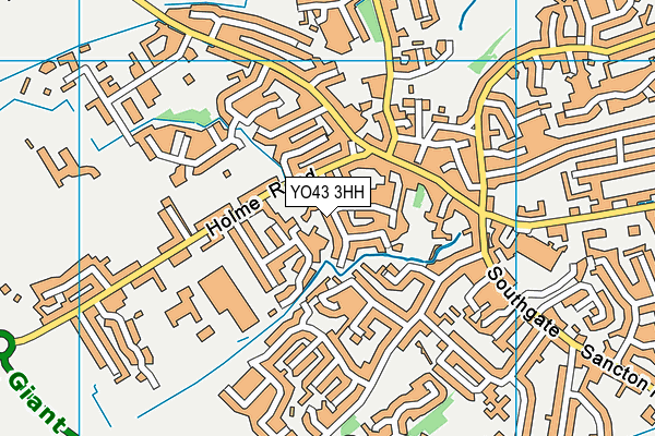 YO43 3HH map - OS VectorMap District (Ordnance Survey)
