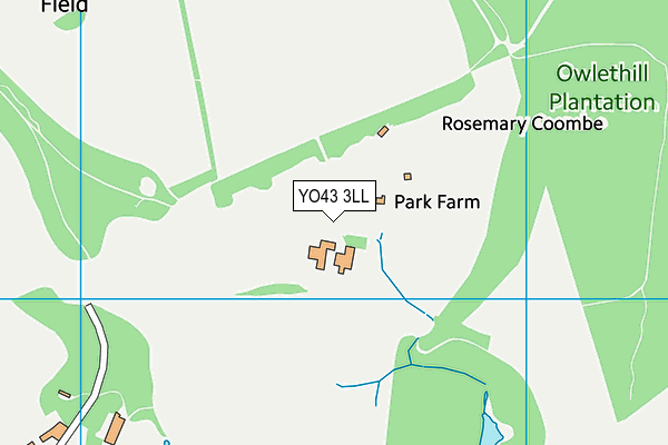 Park Farm map (YO43 3LL) - OS VectorMap District (Ordnance Survey)