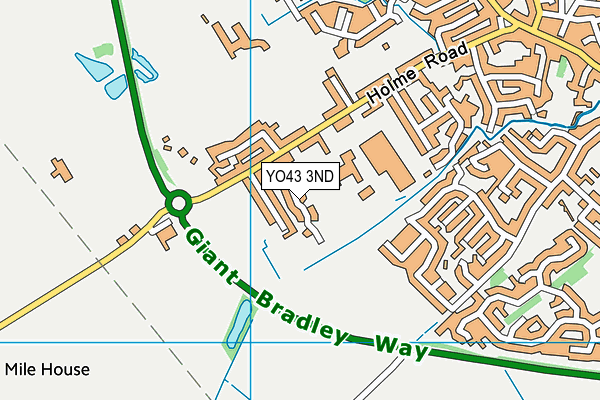 YO43 3ND map - OS VectorMap District (Ordnance Survey)