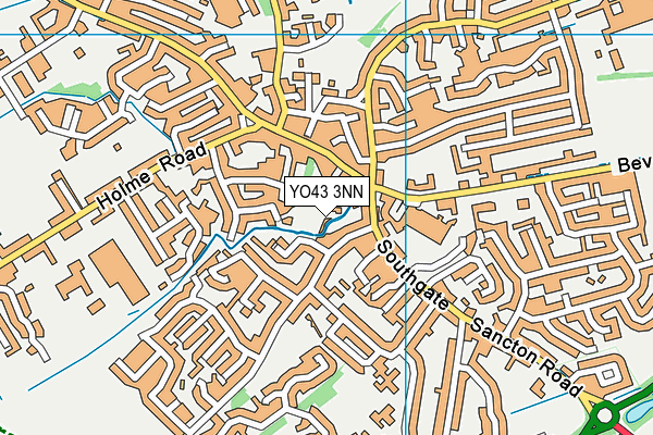 YO43 3NN map - OS VectorMap District (Ordnance Survey)