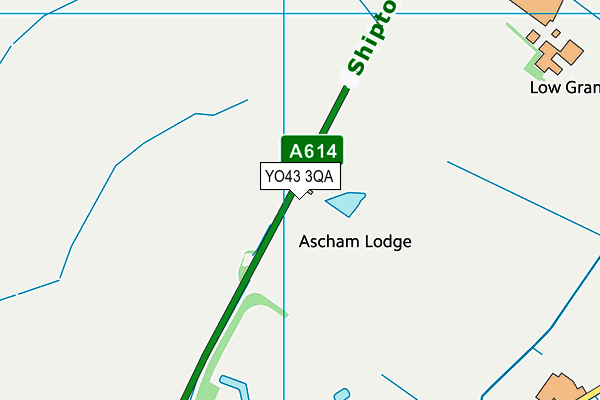 YO43 3QA map - OS VectorMap District (Ordnance Survey)