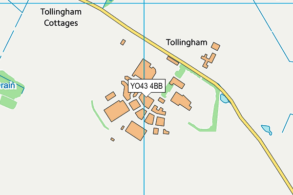YO43 4BB map - OS VectorMap District (Ordnance Survey)