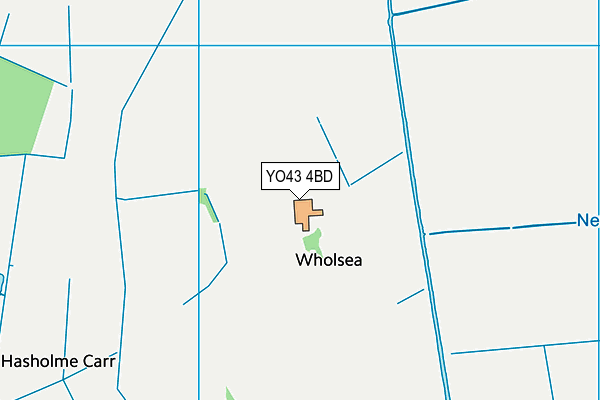 YO43 4BD map - OS VectorMap District (Ordnance Survey)