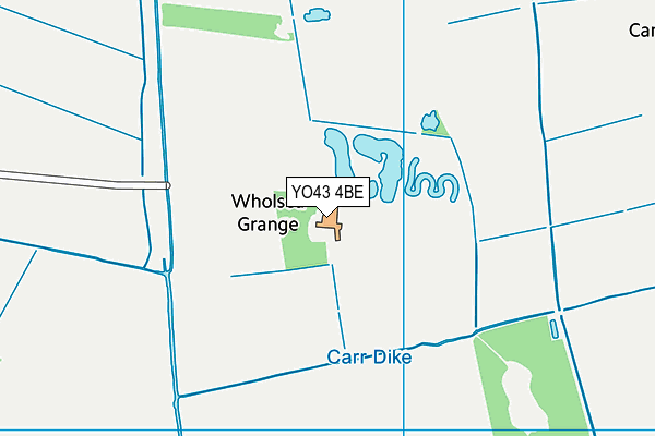 YO43 4BE map - OS VectorMap District (Ordnance Survey)