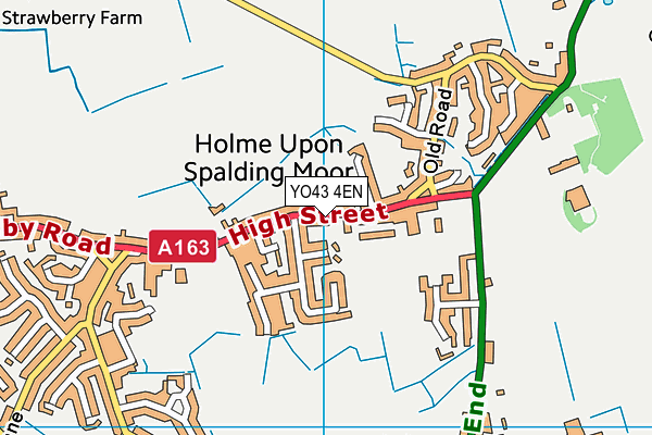 Holme Village Hall map (YO43 4EN) - OS VectorMap District (Ordnance Survey)